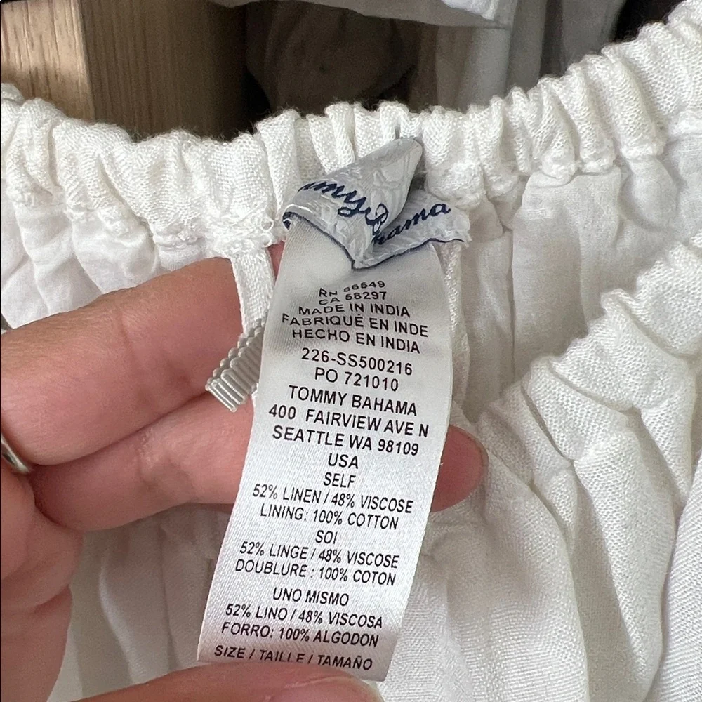 Tommy Bahama St. Lucia Coverup Dress Size L White - Picture 4 of 6